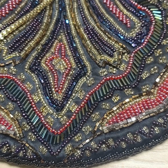 Vintage art deco beaded purse - Picture 8 of 10